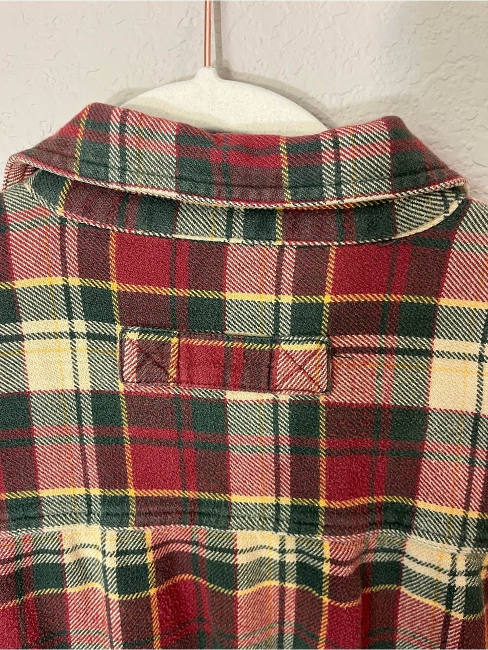 Woolrich 6265 Men’s L Red Green Plaid Flannel Shirt 100% Cotton Outdoor Hiking - Picture 9 of 10